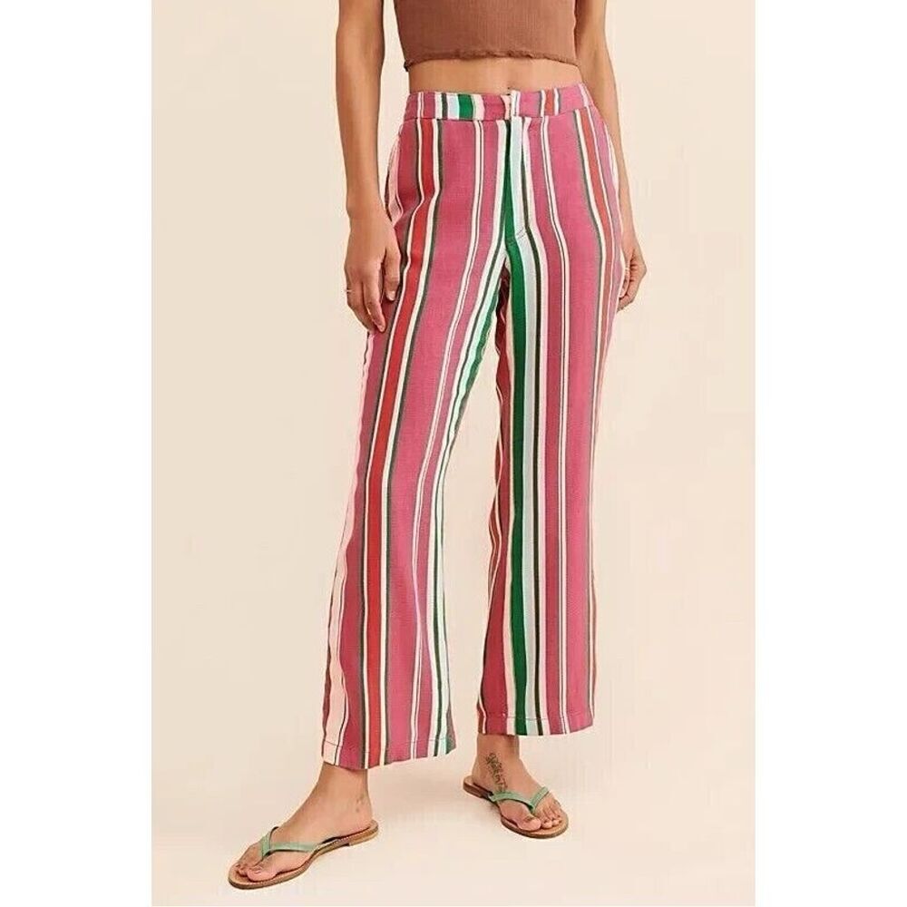 Free People Women's La Paz Pants Striped Size 2